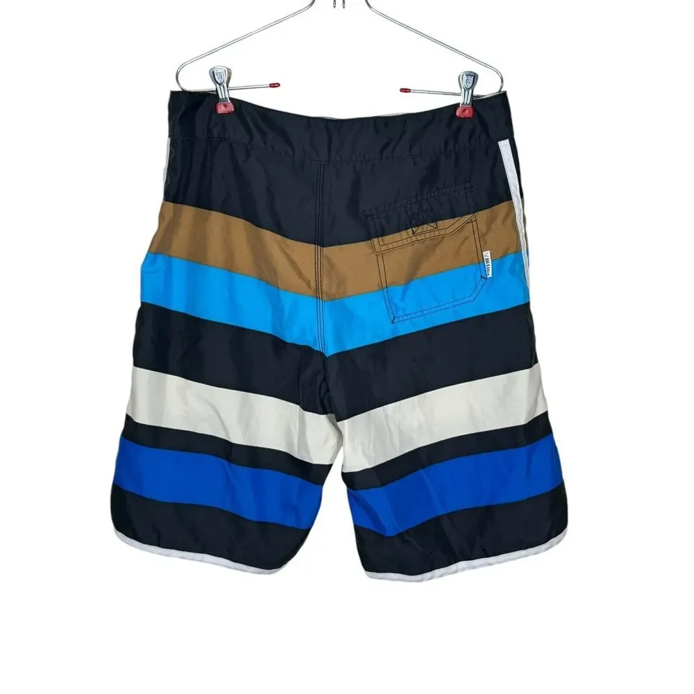 American Eagle Outfitters Men's Board Shorts Swim Trunks Drawstring Stripe Sz.30